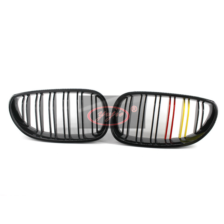 BMW E60 bright black double grating