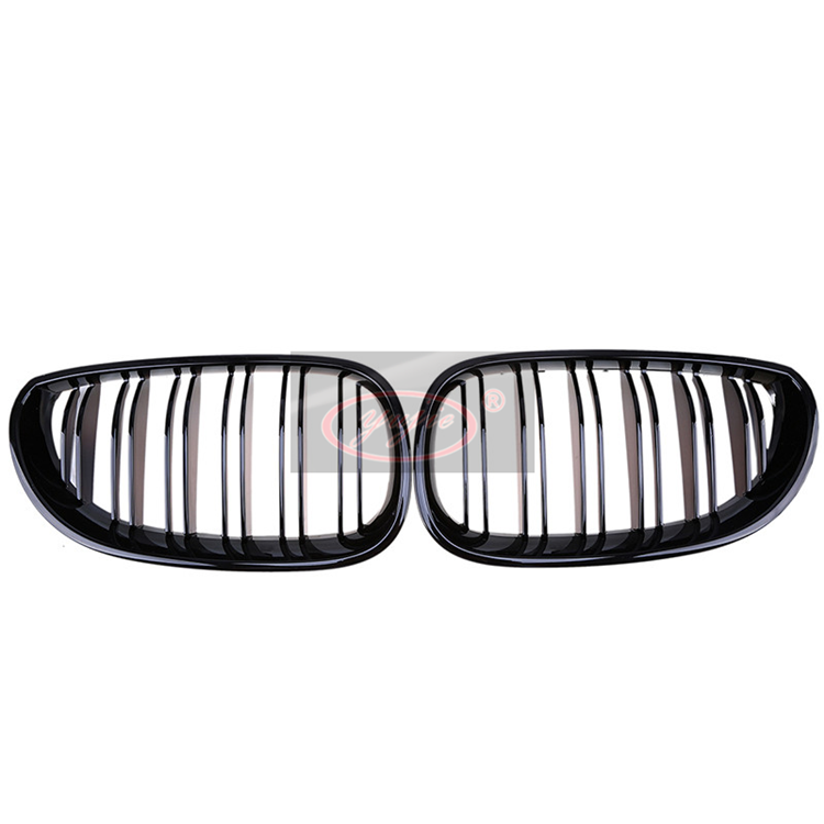 BMW E60 bright black double grating