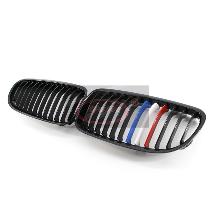 BMW new E90 bright black M version (red, white and blue) grid